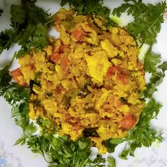 Egg bhurji A picture of Egg bhurji.