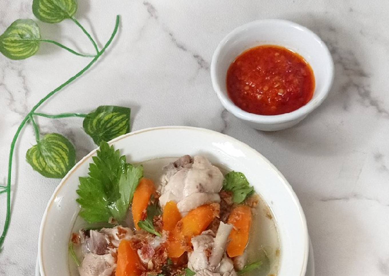 Sop Ayam Ala Pak Min Klaten