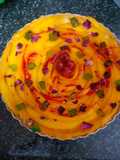 Mango flower tart