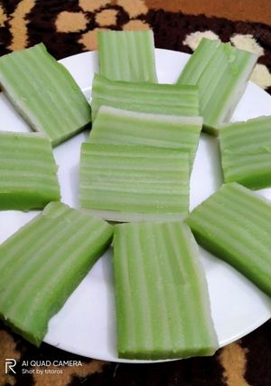 Foto resep Lapis tepung beras pandan
