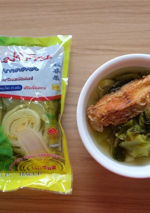 รูปของ ปลาทับทิมต้มผักกาดดอง By แม่บ้าน