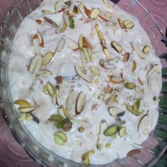 A picture of Creamy Vanilla Dessert 💗😋👌.