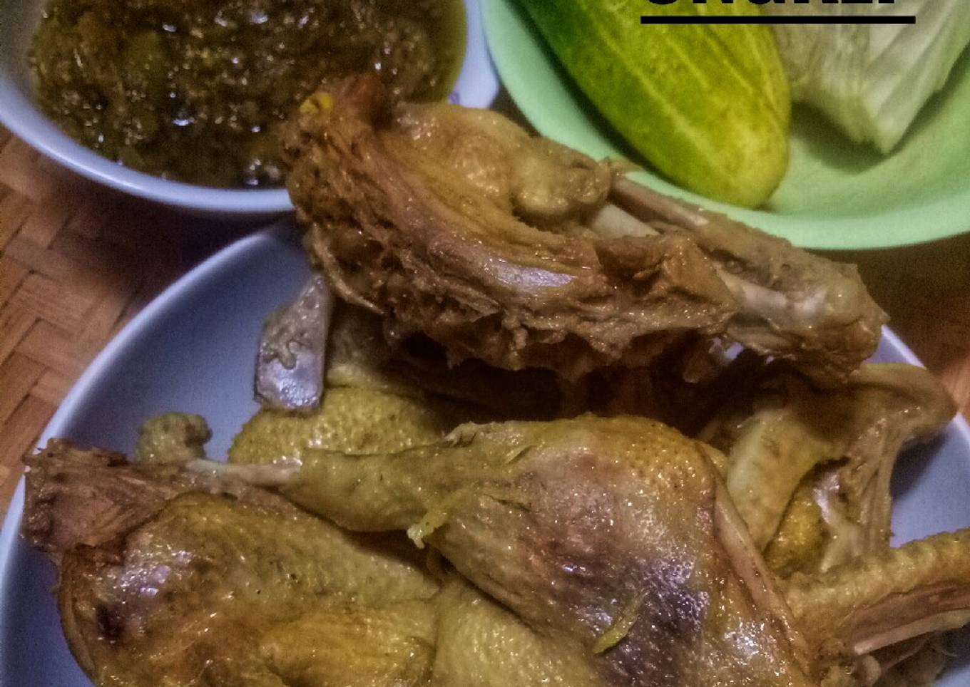 Bebek ungkep sambel ijo