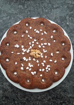 Une photo de Gâteau miel et noix