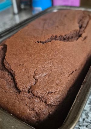 Una foto de Budín de chocolate súper húmedo