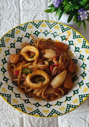 Gambar Mee Sotong Banjir