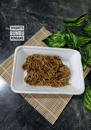 Foto resep Spaghetti Bumbu Rendang (186)