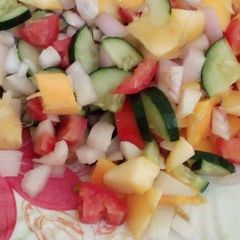 A picture of Mango salsa.
