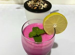 Foto resep Nutrishake Dragon Fruit Lemon Mint