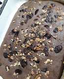 Brownies con algarroba y banana