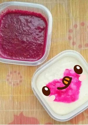 Foto resep MPASI 6+ Oat Saus Buah Naga