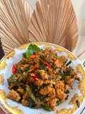 Tumis Oncom Genjer Pedas Manis