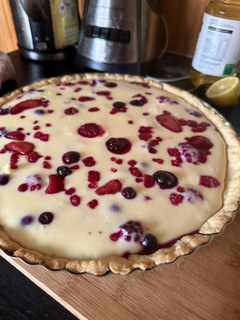 Una foto de Kuchen frutos rojos