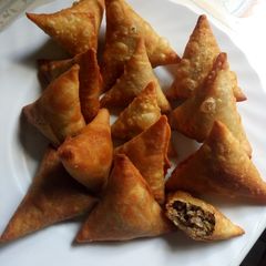 Beef Samosas A picture of Beef Samosas.