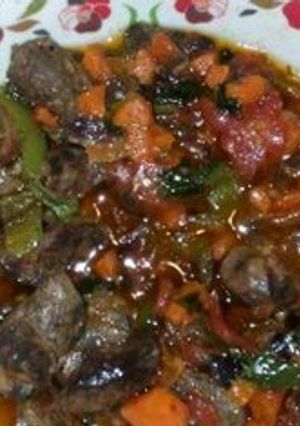 A picture of Liver Stew.