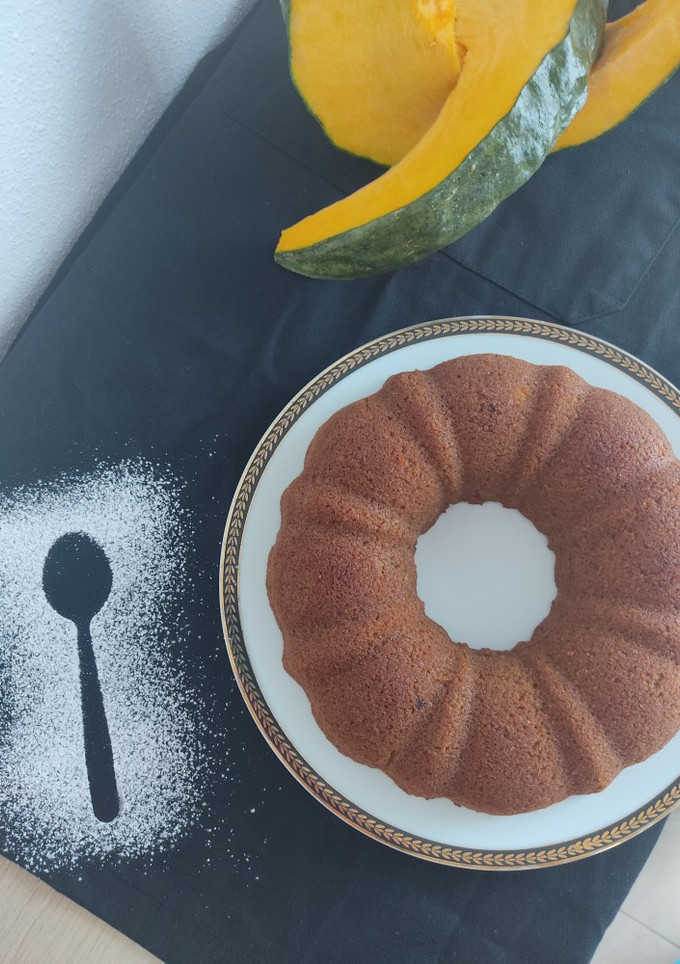 Una foto de Bizcocho de calabaza y avena