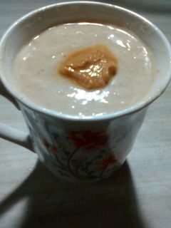 Una foto de Atole o natillas de nuez. #díamundial del dulce de leche
