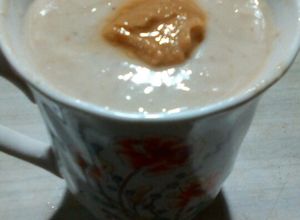 Una foto de Atole o natillas de nuez. #díamundial del dulce de leche