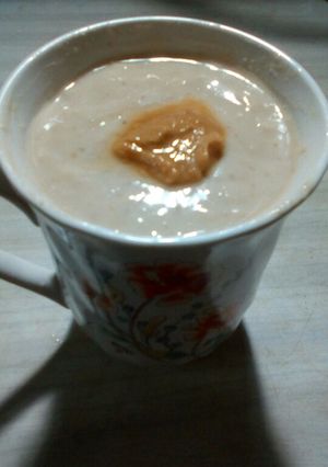 Una foto de Atole o natillas de nuez. #díamundial del dulce de leche