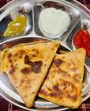 Aloo Paratha with Curd