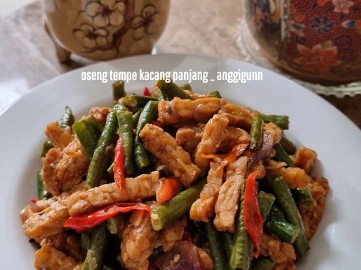 Cara Mudah Membikin Resep Oseng tempe kacang panjang yang Sempurna Anti Ribet, Lezat Sekali