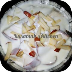 A picture of Apple 🍎 Dessert.