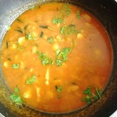 A picture of Colacasia gravy(chaama dumpa pulusu).