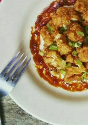Foto resep Kembang Kol Goreng pedas manis