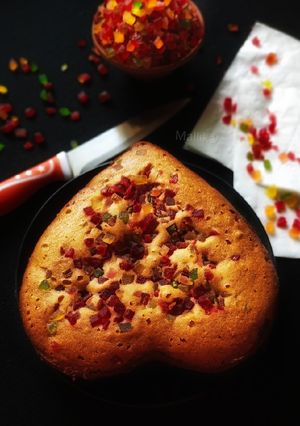 টুটি ফ্রুটি কেক(Tutti frutti cake recipe in Bengali) রেসিপির প্রধান ছবি