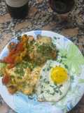 Salteado de verduras y provoleta y algo más