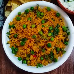 A picture of Green peas pulao.