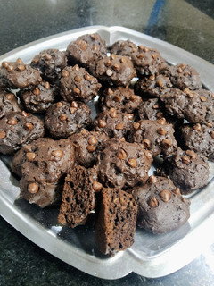 Una foto de Galletitas de cacao y copos de maíz tipo afganas