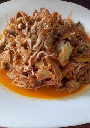 Foto resep Ontong / Jantung Pisang Ebi Pedas