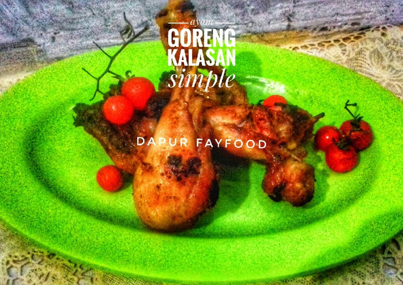 Ayam goreng kalasan simple