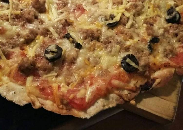 Masa cracker de orégano para pizza