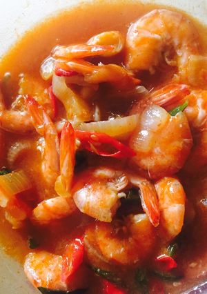 Foto resep Udang saus padang sederhana