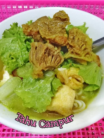 Cara Mudah Menyiapkan Resep 63. Tahu Campur yang Uenak Anti Ribet, Uenak Banget