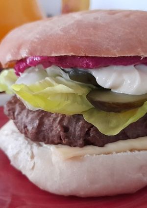 Una foto de Hamburguesa vegetariana