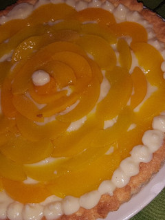 Una foto de Tarta de Durazno con crema pastelera