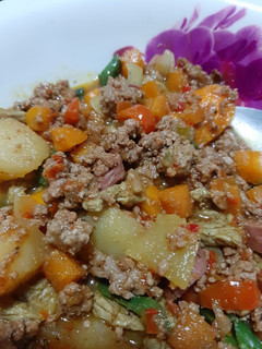 A picture of Hash potatoes.
