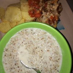 A picture of Millet pudding.
