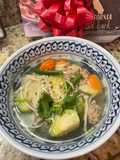 Brussels Sprouts and Enoki Mushroom Soup