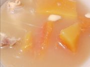 A picture of papaya soup