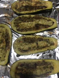 Una foto de Zapallitos italianos rellenos