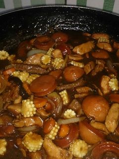 Foto resep Ayam Sapi Sayur Campur Saus Teriyaki Saori