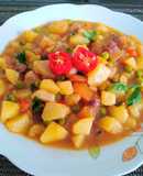 Guiso de patitas de cerdo con legumbres y verduras👍🇵🇪