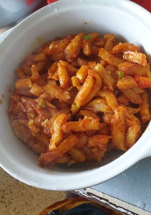 A picture of Chips masala.
