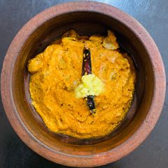 A picture of Mushroom Posta (poppy seeds gravy).