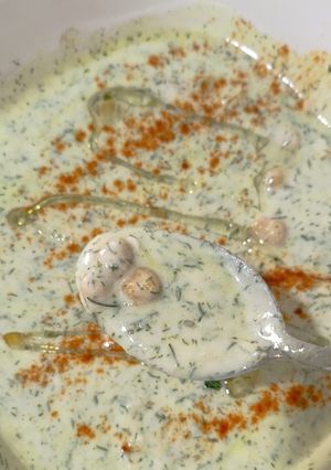 عکسی از دستور آش ماست تابستانی😋