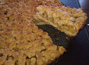 Una foto de Crumble de manzana económico